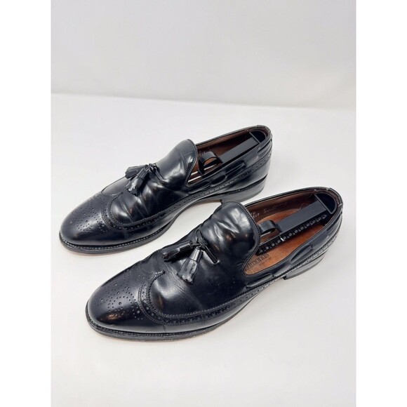 Allen Edmonds Berwick Mens Dress Shoes Black Leather Tassel Wingtip Loafer US 10 main image 10